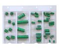 Elektroniset kaksikerroksiset kondensaattorit, 0.22 ... 100 F, 2.3 ... 5.5 VDC